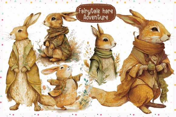 Adventure Hare Fairytale Illustrations for Crafters