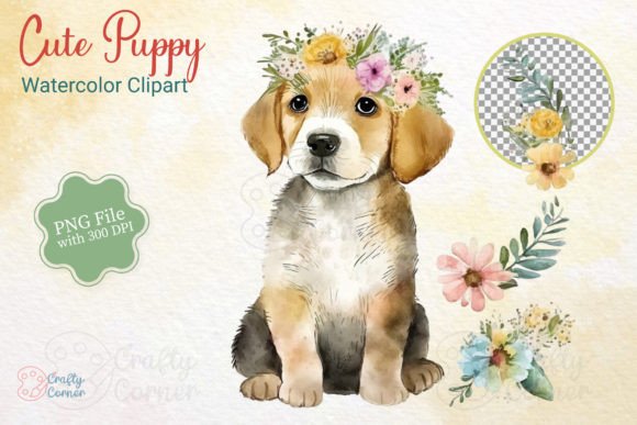 Cute Puppy Watercolor Clipart: Illustrations Review