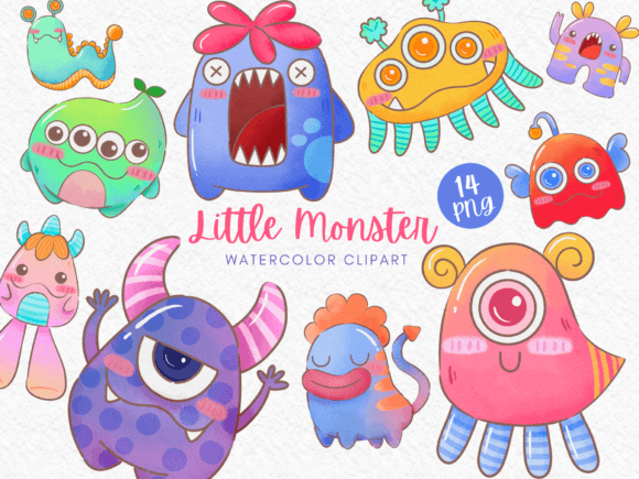 Little Monster Watercolor Clipart: An Embroidery Review