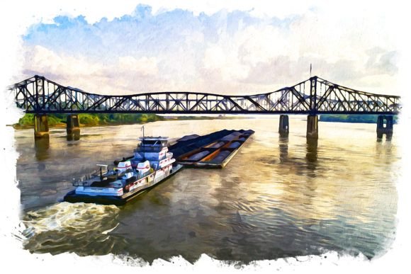 Mississippi USA Splash Watercolor Illustrations Review