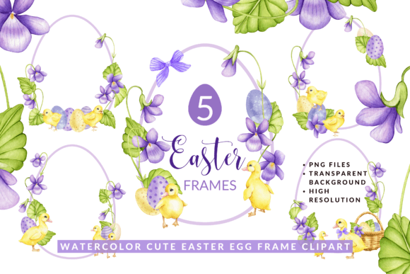 Watercolor Cute Easter Egg Frame: An Embroidery Review