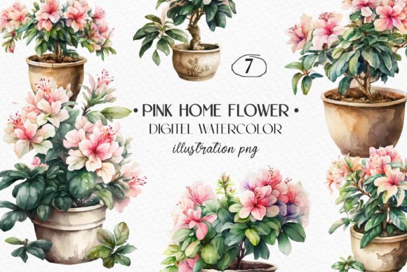 Watercolor Home Blooming Flowers: A Stitch Test