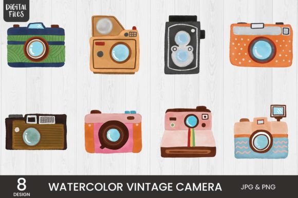 Watercolor Vintage Camera: 8 Variations Reviewed